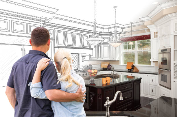 Custom kitchen cabinets installed in a Stevenson home